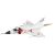 Cobi 5930 Mirage IIIC vadászgép építőjáték modell repülő pózban motorfényekkel, döntött nézet