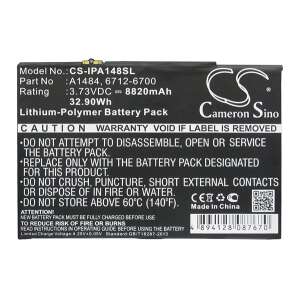 Cameron Sino CS-IPA148SL Li-Polymer akkumulátor Apple iPad Air-hez - Tablet akkumulátor