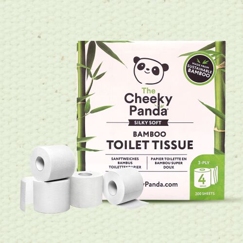 A Cheeky Panda ECO 3 rétegű bambusz toalettpapír 4 tekercs