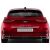Piros KIA Proceed Kombi 2018+ hátsó nézete beszerelt króm csomagtartó fedél díszléccel, kiemelve a terméket használatban
