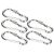 5 db ZSY1913 Kotarbau horganyzott acél 100mm karabiner biztonsági csavarral, rendezetten elhelyezve fehér háttéren