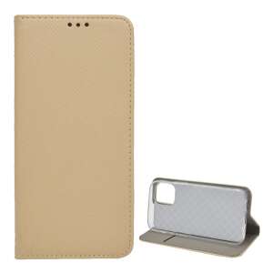 Arany bőrhatású tok álló funkcióval Apple iPhone 12 mini-hez - Apple