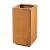 G21 Corten Square virágláda, 30x60x30 cm, szögletes nézet fehér háttéren, kiemelve masszív szerkezetét és G21 logóját