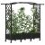 Magasított Ágy Trellis-szel és Tetővel Fekete 169 x 40 x 129 cm 166698766