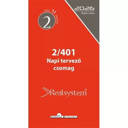Realsystem 2/401 éves napi beosztású gyűrűs naptár kiegészítő 166044873 - Naptár