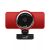 Genius Ecam 8000 piros 1080p webkamera, elölnézetből, fehér háttérrel