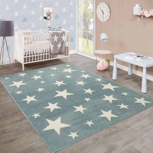 Csillagok türkiz színnel szőnyeg, modell 20423, 200x280cm 44839150