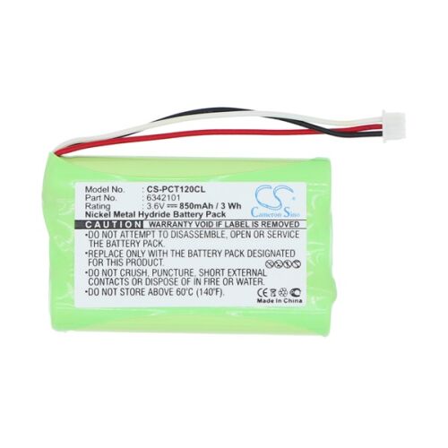 Zöld Cameron Sino NI-MH akkumulátor 3.6V 850mAh, Plantronics 6342101 kompatibilis, CS-PCT120CL modell, vezetékekkel és csatlakozóval elektronikai eszközökhöz - Elem és akkumulátor