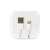 White USB to Lightning cable in a clear plastic box