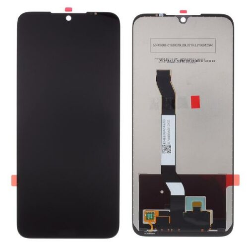 Xiaomi Redmi Note 8T fekete TFT LCD kijelző érintővel, elöl és hátulnézet, belső alkatrészekkel - Mobiltelefon kijelző