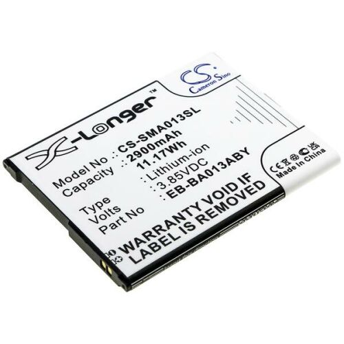 X-Longer 2900 mAh Lítium-ion EB-BA013ABY csere mobiltelefon akkumulátor, ferde nézet specifikációkkal - Mobiltelefon akkumulátor