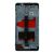 Huawei Mate 9 fekete OEM LCD kijelző érintővel és kerettel, hátulnézet a belső szerkezettel és szalagkábellel