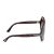 Tom Ford TF1282 52B női kerek Havana napszemüveg szürke lencsékkel, oldalnézet, halánték részlet és márkafelirat