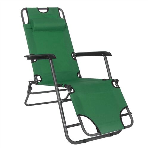Leżak składany SERSIMO GC5, Relaks Zero Gravity, 80x60x153cm, Zielony 166094988 - Kert