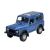 WELLY LAND ROVER DEFENDER KÉK 1:34 méretarányú modellautó, elölnézet 3/4-es szögből
