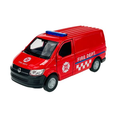 WELLY VW TRANSPORTER T6 TŰZOLTÓ 1:34