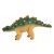 Bones&More zöld és sárga Ankylosaurus dinoszaurusz figura, oldalnézet