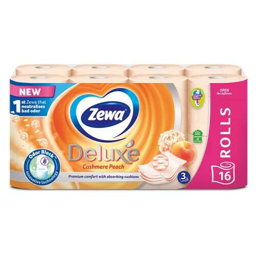 Zewa Deluxe toalettpapír 3 rétegű 16 tekercs Cashmere Peach