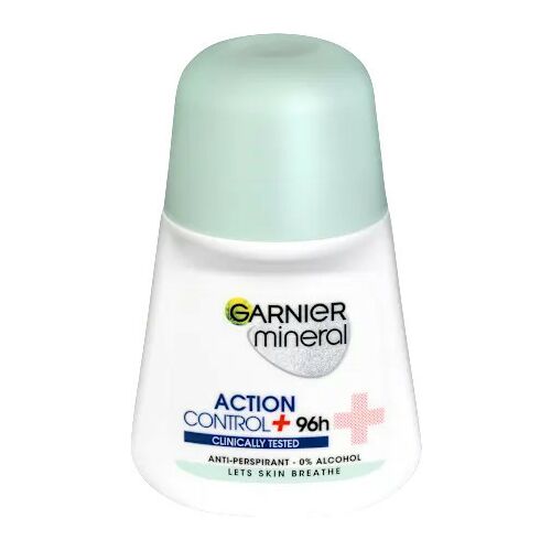 GARNIER Mineral Deo Roll-On 50 ml, klinikailag tesztelt 96h izzadásgátló, 0% alkohol, engedi lélegezni a bőrt - Garnier