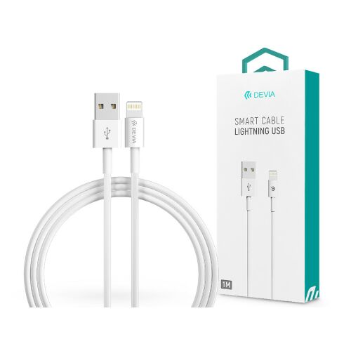 Kabel do ładowania i transmisji danych Devia USB - Lightning z przewodem o długości 1 m - Devia Smart Cable Lightning - biały 141505817