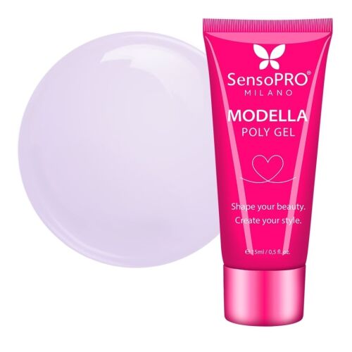Polygel MODELLA SensoPRO Milano - Lavender Pop, 15ml 166211005 - Műköröm építő zselé