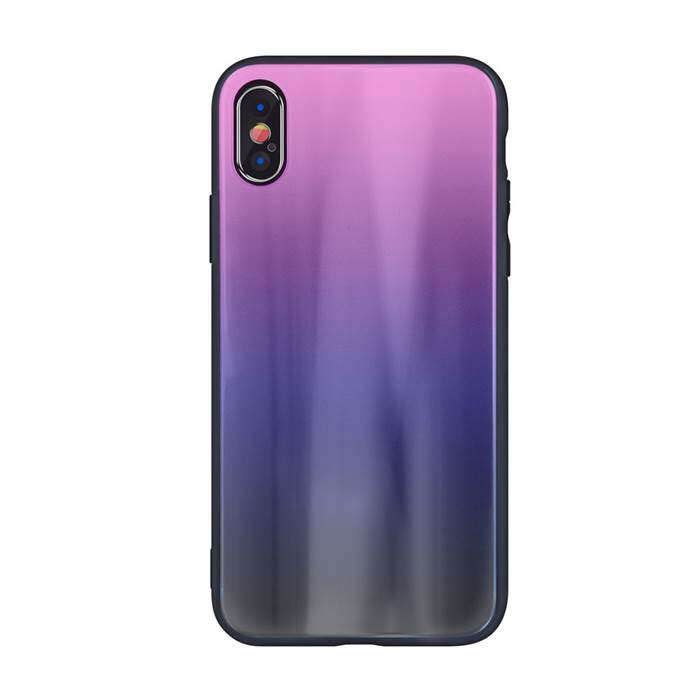 Huawei Y6 2018 Aurora Üveghátlap - Rózsaszín