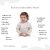 Moniel Basic Világos Bézs növekvő pulóver jellemzői, infografika kisgyermek modellel, cseh szöveg