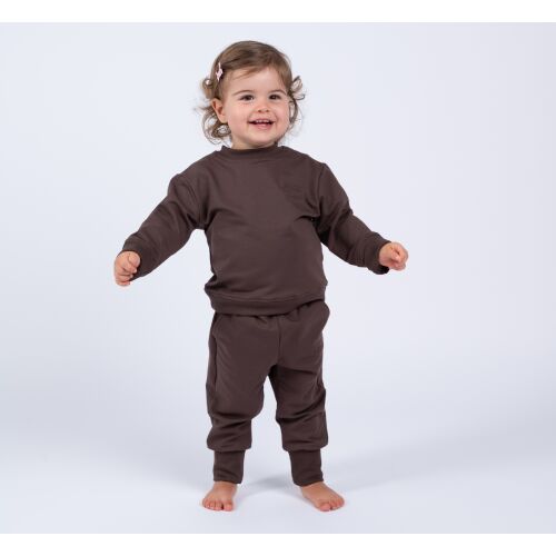 Moniel Gyermek melegítő szett 122/128 és 74 méret Basic Chocolate 172531336 - Gyerek melegítő