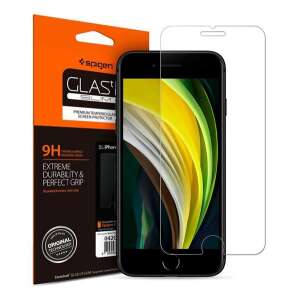 Spigen Glas.r Slim HD képernyővédő üveg Apple iPhone 8, iPhone 7, iPhone SE 2 (2020) készülékekhez, 2.5D, karcálló, tok barát, ujjlenyomat mentes, ultravékony, 0.2mm, 9H, átlátszó - Spigen
