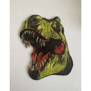 Fa kirakós játék gyerekeknek, T-Rex fej, színes, oktató játék - Puzzle & Kirakó