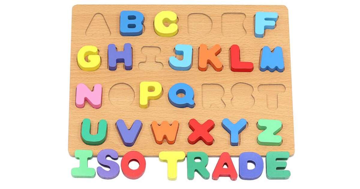 Fa Angol ABC Betű Kirakó - 26 db | Pepita.hu