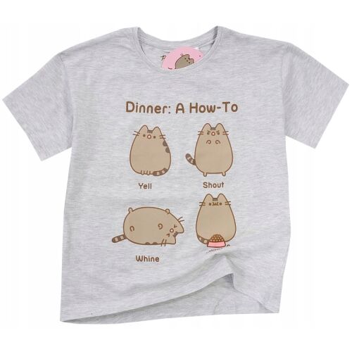 PUSHEEN KITTY PÓLÓ lány pamut SZÜRKE 146/152 D064S 166375767 - Gyerek póló