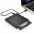 KÜLSŐ MEGHAJTÓ LAPTOP PC CD-R DVD USB Hordozható Lejátszó laptophoz csatlakoztatva fehér háttéren, félig behelyezett CD-vel