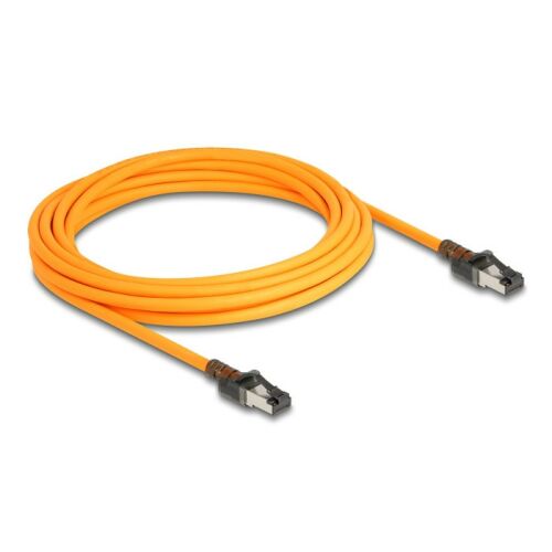Delock RJ45 hálózati kábel USB Type-C porttal megtalálási, önazonosítási funkcióval Cat.6A S/FTP 5 m narancssárga (80413)