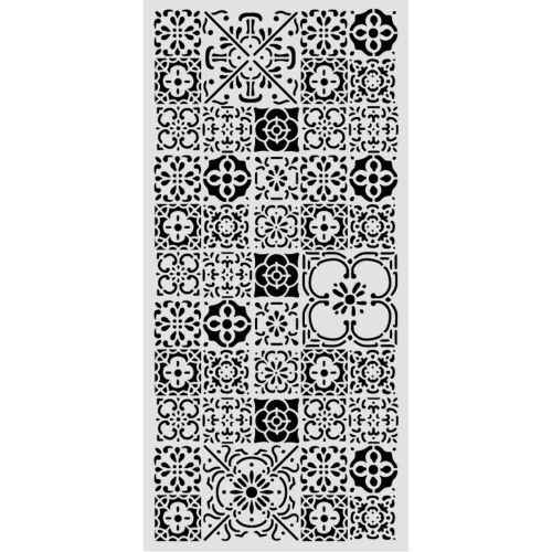 Vastag stencil cm 12X25 - All Around tile 166598328 - Díszíthető tárgy