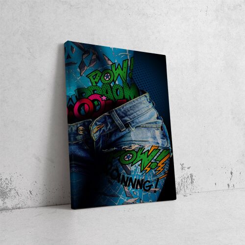 Farmer és Graffiti - Pop Art Vászonkép 166650407 