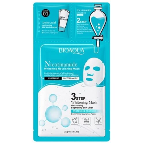 Bioaqua 3-Steps Moisturizing Arcmaszk - Nicotinamide 166711923 - Bőrápoló maszk és pakolás