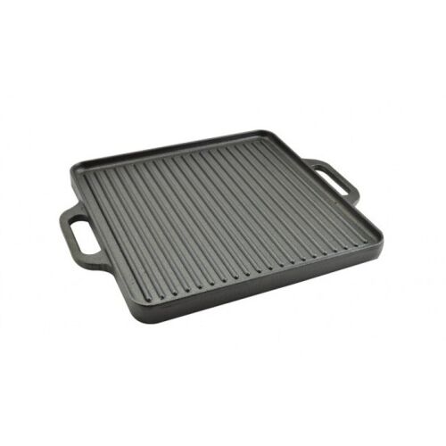 Kétoldalú öntöttvas grill lap 50cmx42cm