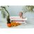 Baby in Ricokids RK-280 foldable bathtub with fruits