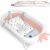 Ricokids RK-280 Folding Baby Bath with Cushion #white-pink 44899992