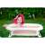 Ricokids RK-280 foldable baby bathtub with pillow, white-pink, baby bath time, baby bath tub, baby bath, baby bath tub with pillow, foldable baby bath tub, baby bath tub for travel, baby bath tub for small spaces