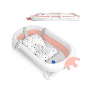 Ricokids RK-280 Baie pentru copii pliabilă cu pernă #white-pink 44899992 Ingrijirea si baita bebelusului