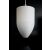 Nova - Ivory Max 3D nyomtatott függőlámpa, törtfehér, minimalista design, kikapcsolva