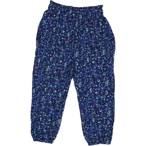 Next Lány Hosszúnadrág, kék és lila virágmintás, EU 104 méret, kényelmes gyerekruha tavaszra és őszre - Gyerek nadrág, leggings