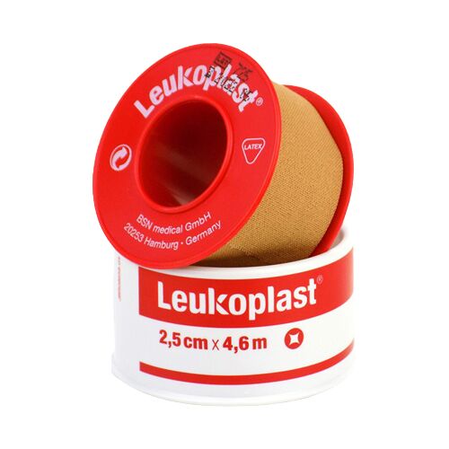 Leukoplast Ragtapasz ragasztószalag tekercs, 2,5 cm x 4,6 m, orvosi tapasz sebkezeléshez, bőrszínű - Sebkezelő