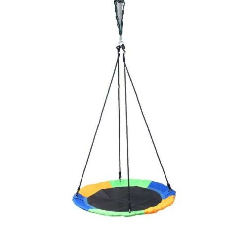 My First Swing MFS 100 fészekhinta, színes körhinta gyerekeknek, kültéri használatra, 100 cm átmérő, függeszthető típus - Fészekhinta