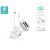 Adapter ładowarki samochodowej Devia z 2x wejściem USB + kabel USB - Lightning - 5V/3,1A - Devia Smart Series Dual Car Charger Suit - biały 44904477