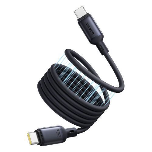 Baseus PicoGo mágneses USB-C–USB-C adat- és töltőkábel, 240 W, 1 m – fekete 166802549 - USB kábel