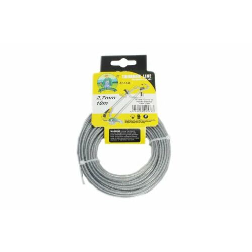 Trimmerhuzal MTC fém betéttel 10M 2,7mm (12 db) csomagolásban, fűkaszához és szegélynyíróhoz, tartós vágóhuzal kerti munkákhoz - Damil fűkaszához