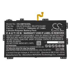 Cameron Sino Li-Polymer akkumulátor Samsung Galaxy Tab S4 10.5 (SM-T830, SM-T835) - 3.8V, 7300mAh - Tablet akkumulátor